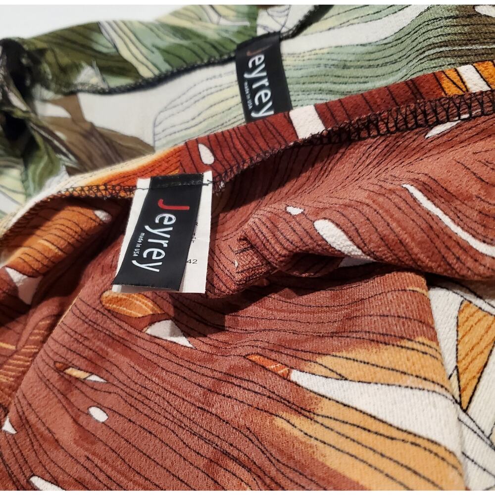 Jeyrey Women's Dress Palm Leaf Print Size 3X Summer Stylish You Get 2 Dresses